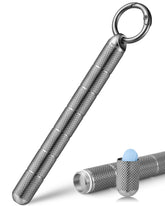 TISUR etui pilules titane avec anneau-clef pour attache rapide et rangement pratique