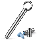 Porte-clés pilules en titane TISUR, étanche et pratique pour les déplacements.