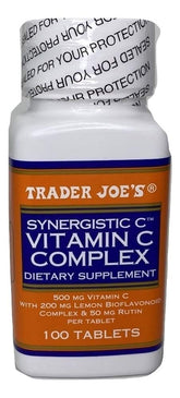 TJ’s Vitamine C Complex – comprimés faciles à avaler pour un apport quotidien en vitamine C.