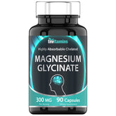 tnvitamins Magnésium Glycinate 300 mg - Bouteille de capsules pour sommeil plus serein.