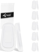 Tolaxy cache-nez rectangulaire clair à enfiler, répartition de pression confortable.