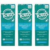 Tom's of Maine Botanically Bright dentifrice tube emballage visible et recyclable.