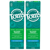 Tom's of Maine Wicked Fresh, emballage du tube recyclable, pratique et respectueux de l'environnement.