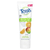 Tom's of Maine dentifrice enfant Orange Mangue Détonante, goût agréable pour l'hygiène quotidienne.