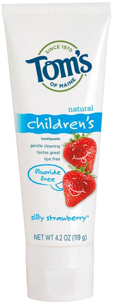 Tom's of Maine dentifrice enfant Silly Strawberry — flacon coloré pour un brossage agréable