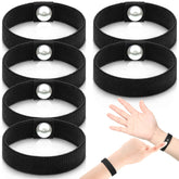 Tondiamo bandes anti-nausée pour poignet noir, ensemble de six pour voyager plus confortablement.