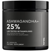 Toniiq Ashwagandha extrait 40:1 en bouteille, potentiel soutien à la concentration et au calme