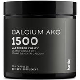Toniiq Ca AKG, gélules 1500 mg dans une bouteille pratique pour la routine quotidienne.