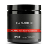 Toniiq Glutathione, bouteille de capsules 1000 mg, dosage pratique.