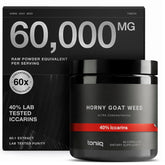 Toniiq Horny Goat Weed – bouteille: soutien potentiel à l'énergie.