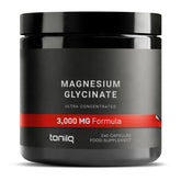 Toniiq Magnésium Glycinate – bouteille montrant le dosage par portion.