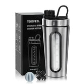 TOOFEEL Bouteille mélangeur 28oz en métal, sans odeurs et durable.