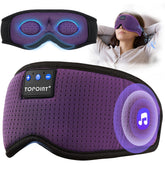 TOPOINT masque-dormir avec écouteurs Bluetooth pour un sommeil sans interruption.
