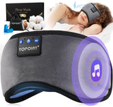 TOPOINT masque-sommeil écouteurs Bluetooth 54 pour écoute claire en voyage