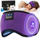 TOPOINT masque-sommeil ecouteurs bluetooth: confort auditif en voyage.