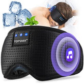 TOPOINT masque-sommeil avec écouteurs Bluetooth pour dormir sans fil et bloquer la lumière