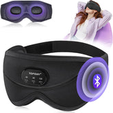 TOPOINT masque sommeil avec écouteurs Bluetooth pour sommeil paisible et sans nuisance lumineuse