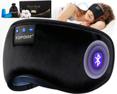 TOPOINT masque-sommeil avec écouteurs sans fil pour sommeil profond et sans lumière