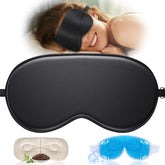 TOPOINT masque sommeil en soie 3D bloque complètement la lumière pour un repos profond.