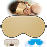 TOPOINT masque-sommeil en soie bloque la lumière pour des nuits calmes.