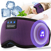 TOPOINT masque-sommeil soie respirante, confort durable durant la nuit
