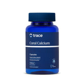 Trace Minerals Coral Calcium emballage clair montrant l'étiquette et l'absorption élevée