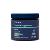 Trace Minerals Stress-X en bouteille, soutien potentiel relaxation musculaire après l'effort.