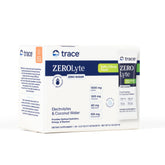 Trace Minerals ZeroLyte, sachet agrume-sale, pratique pour l'hydratation en déplacement.
