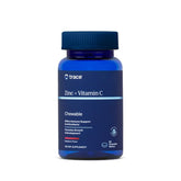 Trace Minerals Zinc + Vitamin C, bonbon mâchable rouge, soutien potentiel à l'immunité.