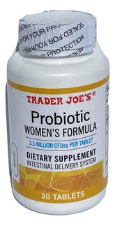 Trader Joe's Probiotique Femmes - Bouteille : soutien digestif et équilibre intestinal.