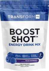 Boost Shot TransformHQ : paquets énergie, prêt à l'emploi pour démarrer la journée.