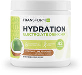 TransformHQ Hydration avec cuillère-doseuse facilitant une dose précise pour l'hydratation quotidienne