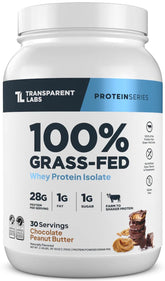 Protéine Transparent Labs isolat de lait dans l'emballage, choix sain et premium.