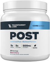 Transparent Labs Post – bouteille cerise noire, récupération après l’entraînement.