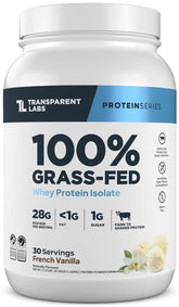 Isolat whey Transparent Labs emballage vanille naturel sans gluten