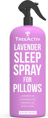 TreeActiv Sommeil lavande et camomille sur la bouteille, ambiance apaisante.