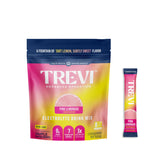 TREVI sachets électrolytes poudre limonade rose, hydratation sans sucre