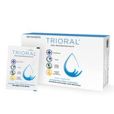 TRIORAL sachet électrolyte pour une hydratation rapide dans 1 litre d’eau.