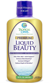 Tropical Oasis Beauté Liquide : bouteille pratique pour une application quotidienne.