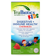 TruBiotics pour enfants, goût fraise, soutien digestif et immunitaire.