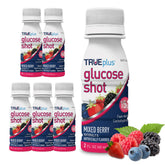 TRUEplus Dose de glucose Mélange fruits rouges – bouteille portable prête à emporter.