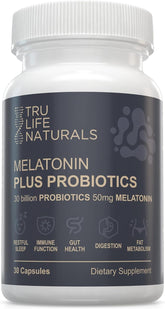 TRULIFE NATURALS Mélatonine 50 mg – bouteille, soutien potentiel au sommeil