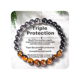 Bracelet TUBIANCA – Tigre-œil pour courage et confiance au quotidien.
