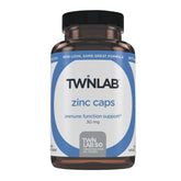 Twinlab Capsules de zinc, bouteille visible, soutien immunitaire potentiel.