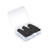 Twizz inserteur scléral ventilé noir, vue face pour insertion précise.