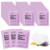 Lingettes Twoworld emballage individuel lavande, douceur et commodité en tout lieu.