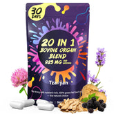 tzaxyan capsules organes boeuf foie: apport naturel energie et vitalite.