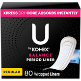 U by Kotex Balance, protège-slip cœur Xpress Dri pour une sensation sèche.