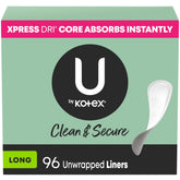 Protection U by Kotex Liners emballage individuel pour déplacements