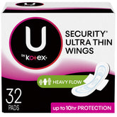 U by Kotex protections ultra-minces avec ailes dans emballage pratique
